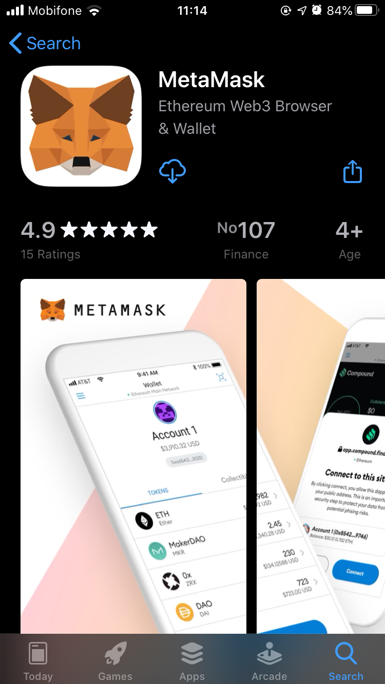 metamask app store