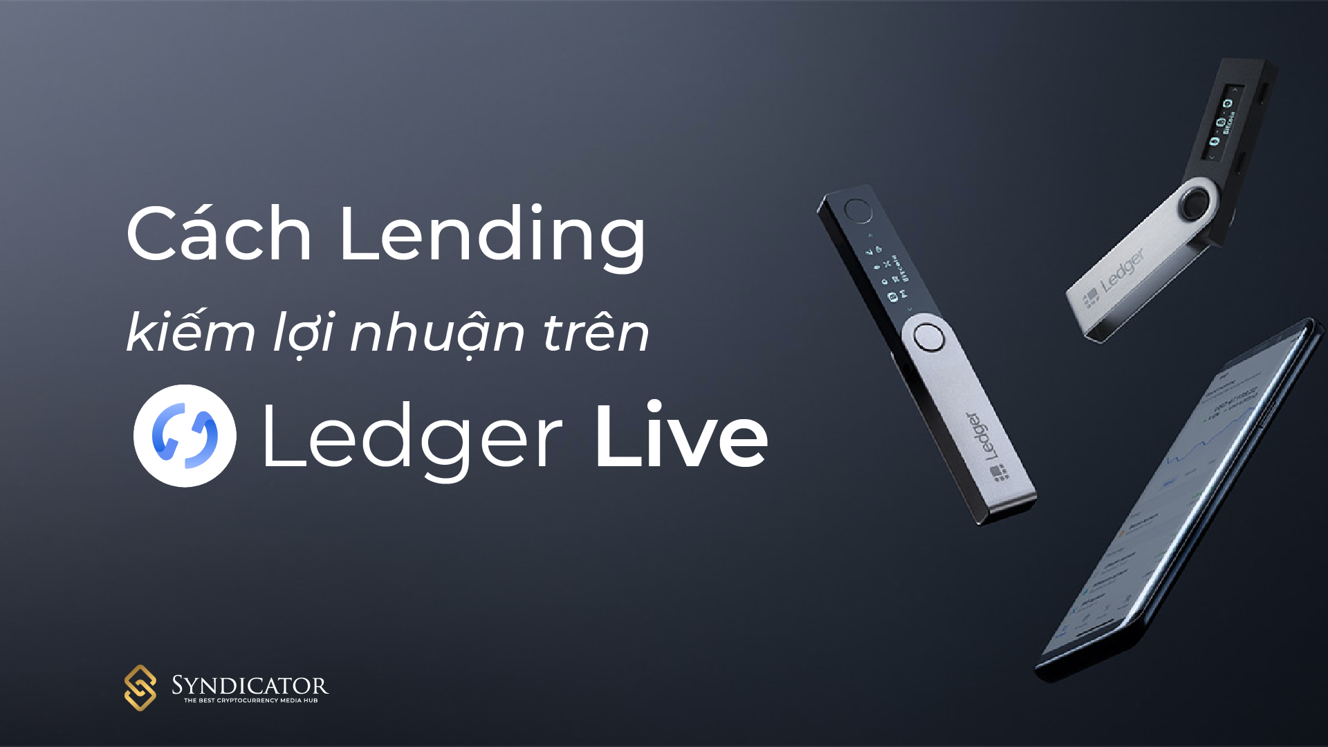 Cách Lending kiếm lợi nhuận trên Ledger Live - Syndicator