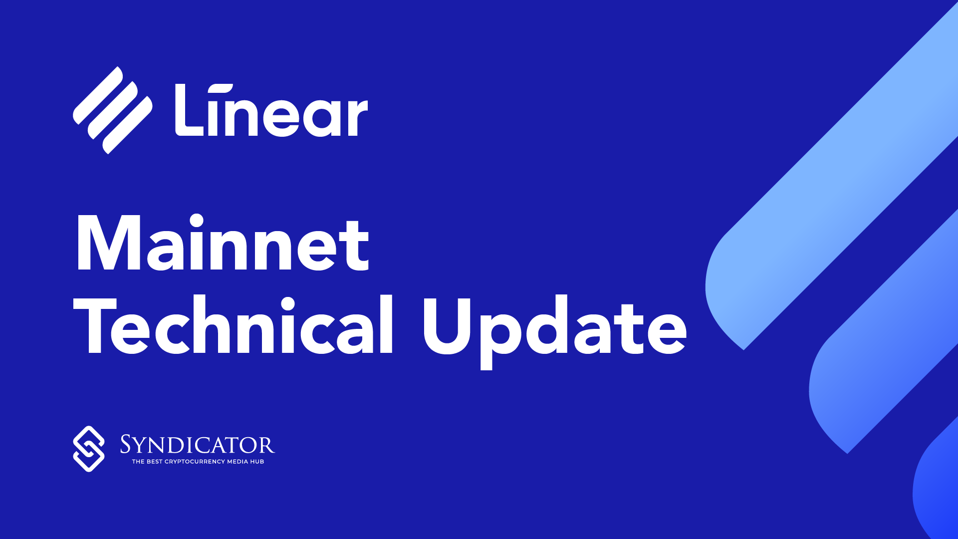 Linear Finance - Mainnet Technical Update - Syndicator