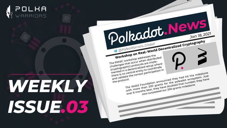 PolkaWarriors Weekly Issue.(dot)3 - top 4 coinmarketcap - syndicator