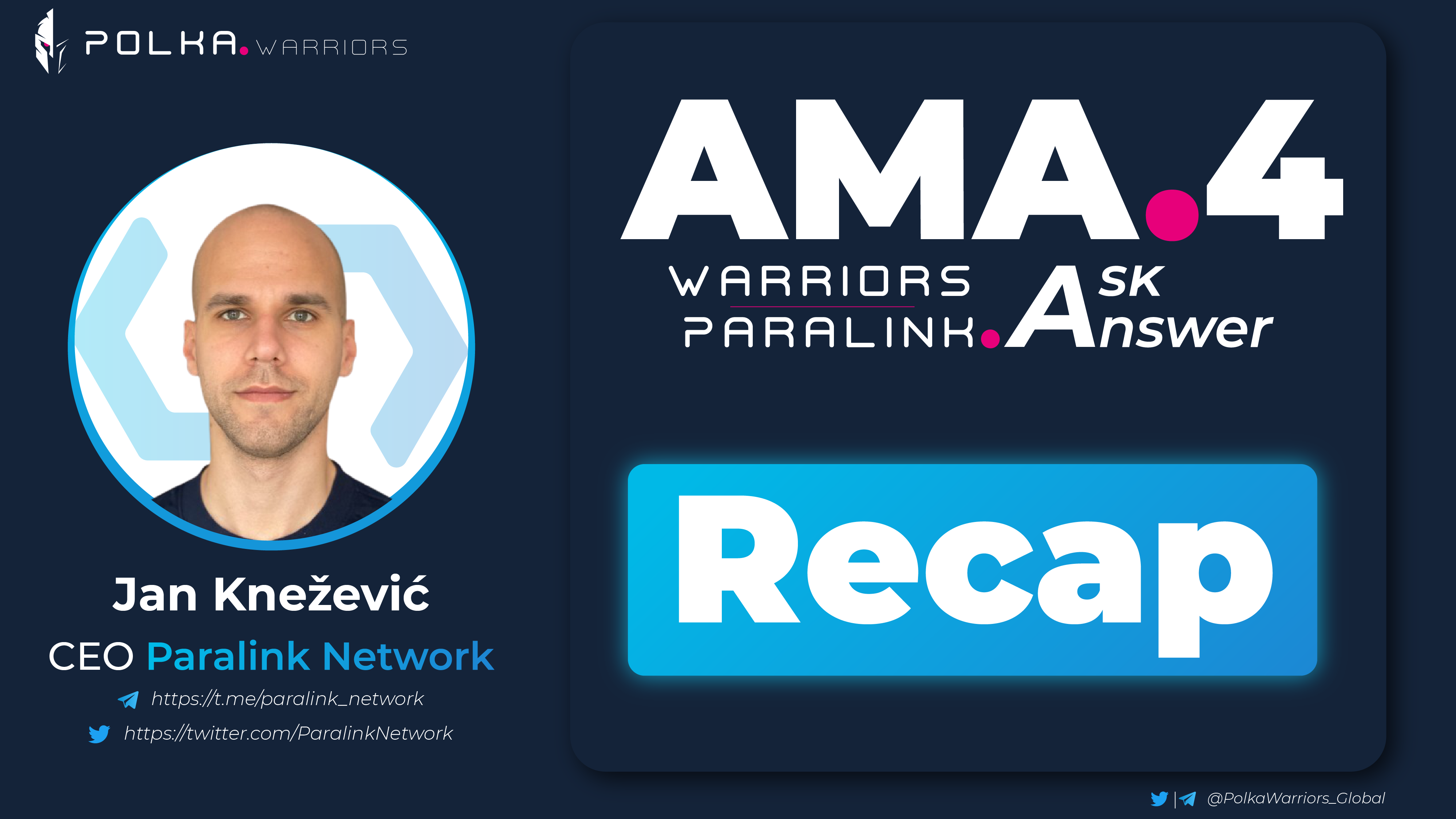 AMA#4 Recap || PolkaWarriors x Paralink Network - AMA series