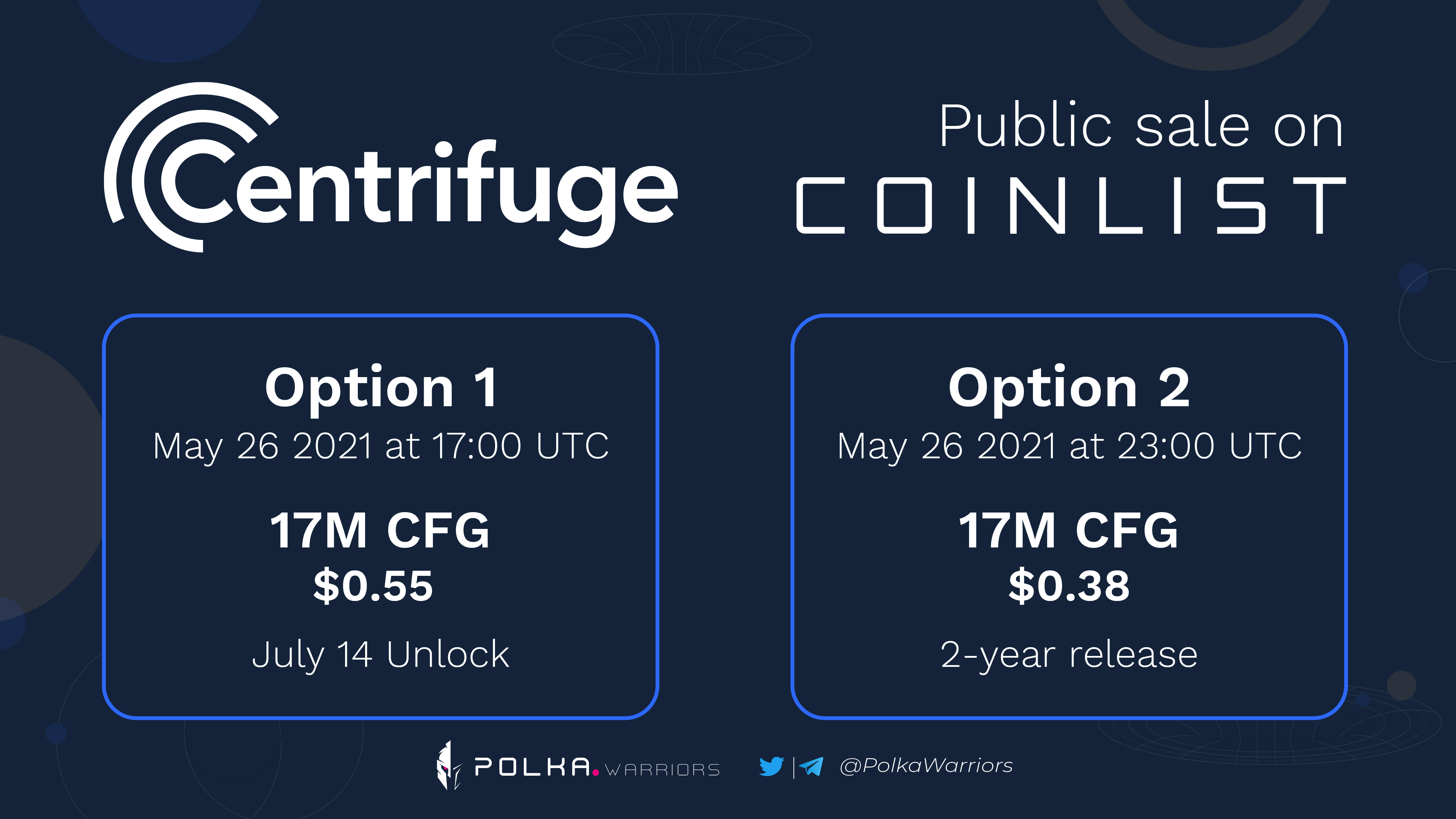 Centrifuge - Cầu nối giữa tài sản thực với blockchain - Token sale trên coinlist - syndicator - polkawarriors